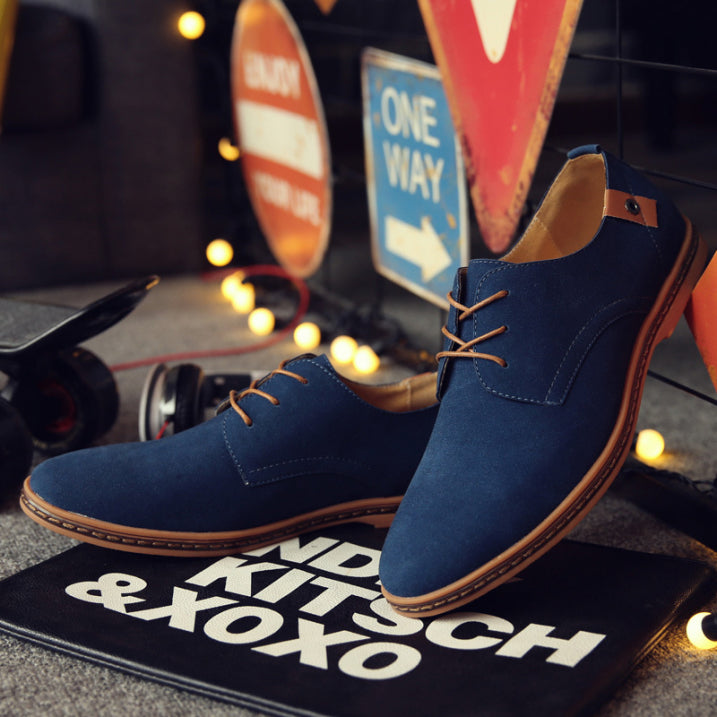 Herren Schnürschuhe Klassisch Bequem Leder 1