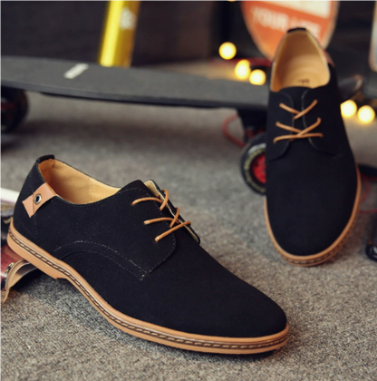 Herren Schnürschuhe Klassisch Bequem Leder 10