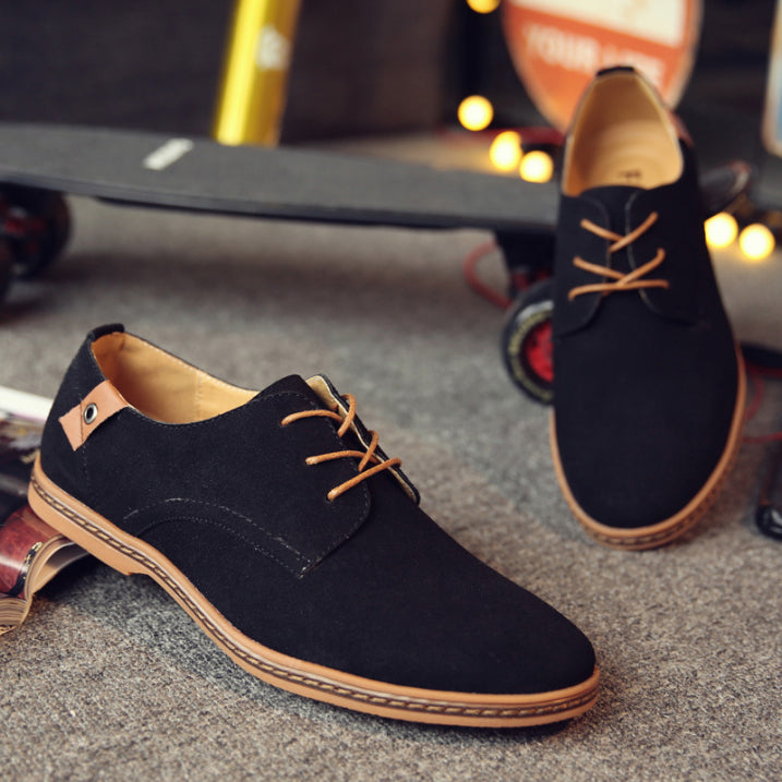 Herren Schnürschuhe Klassisch Bequem Leder 3