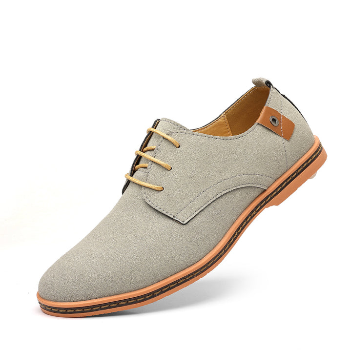 Herren Schnürschuhe Klassisch Bequem Leder 4