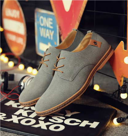 Herren Schnürschuhe Klassisch Bequem Leder 9