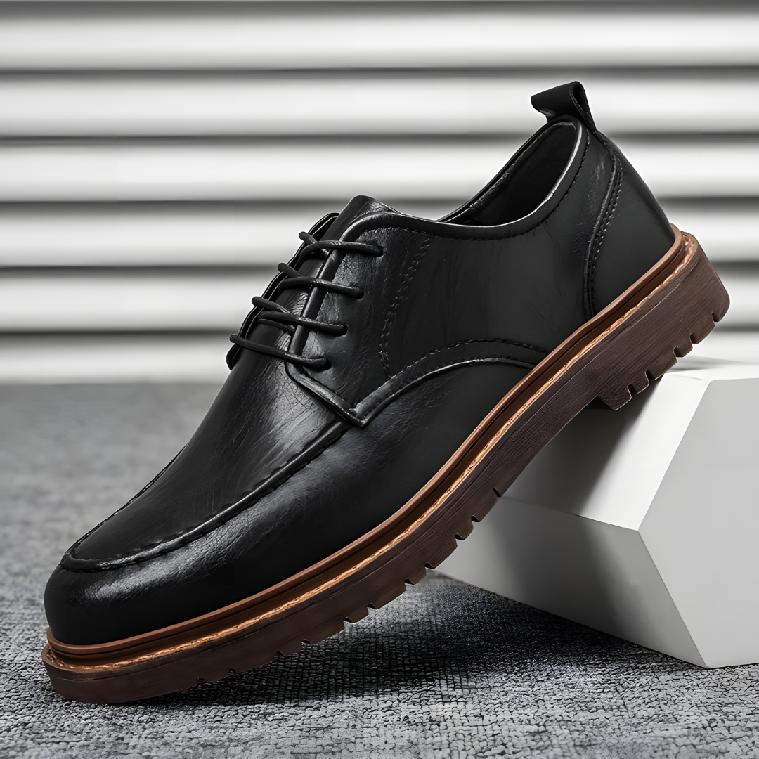 Herren Schnürschuhe Klassisch Elegant Leder 0