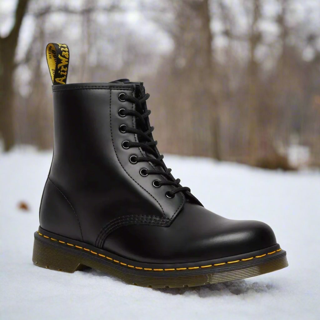 Herren Schnürstiefel Schwarz Hochwertiges Leder Elegant Klassisch 6