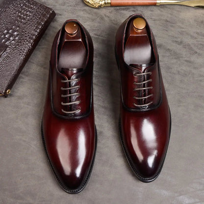 Herren Schuhe Oxford Stil Echtes Leder Komfortabel Elegant 1