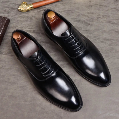 Herren Schuhe Oxford Stil Echtes Leder Komfortabel Elegant 3