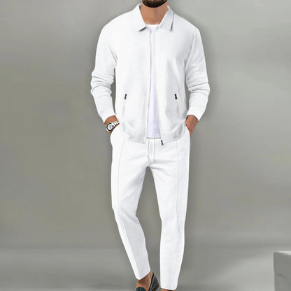 Herren Set Slim Fit Eleganter Cardigan und Hose Hochwertige Materialien 1