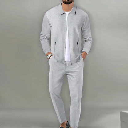 Herren Set Slim Fit Eleganter Cardigan und Hose Hochwertige Materialien 3