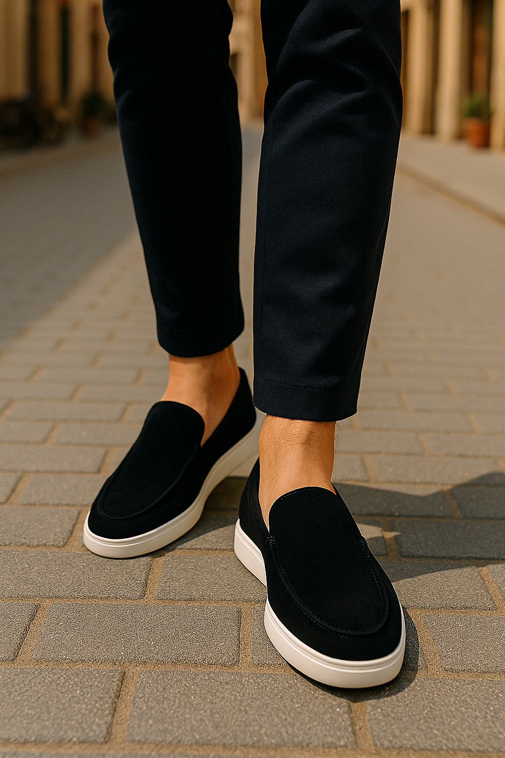Herren Slipper Wildleder Klassisches Design Komfortabel für Büro und Freizeit 2
