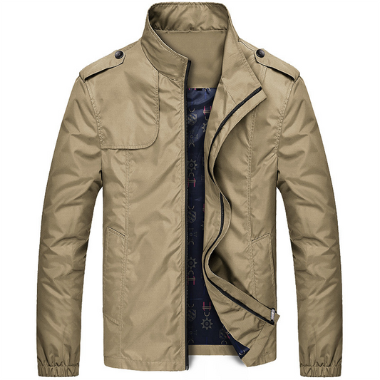 Herren Sommerjacke Leicht Atmungsaktiv Stilvoll Khaki Marine Hellblau Schwarz Grün 0
