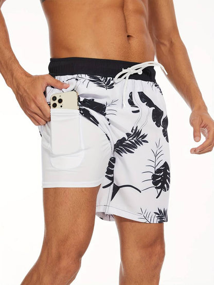 Herren Strandshorts Atmungsaktiv Schnell Trocknend Komfortabel Freizeit 12