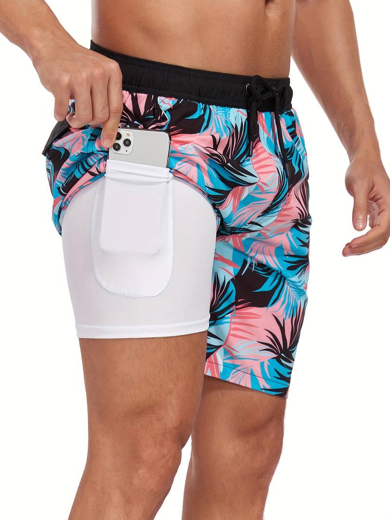 Herren Strandshorts Atmungsaktiv Schnell Trocknend Komfortabel Freizeit 7