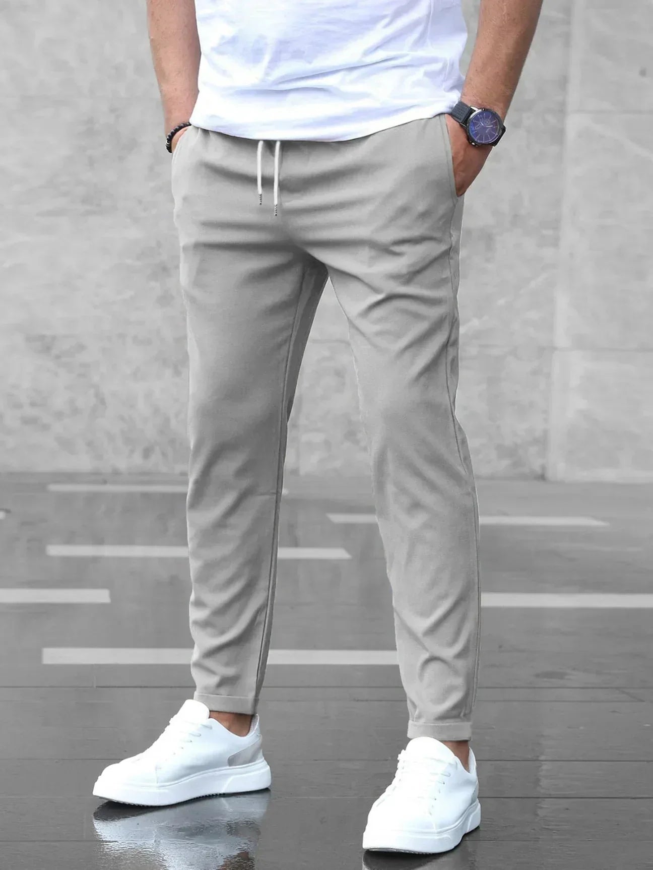 Herren Stretch-Hose Bequem Elegant Hochwertiges Stretch-Material 1