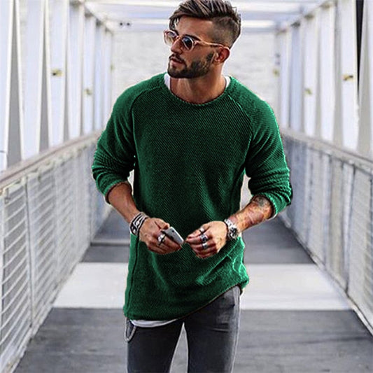 Herren Strickpullover Langer Stil Bequem Hochwertig 0