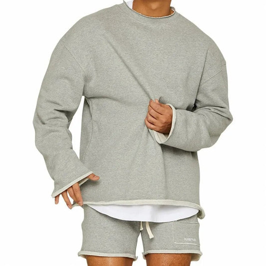 Herren Sweatshirt Bequeme Passform Trendiger Look Baumwolle 0