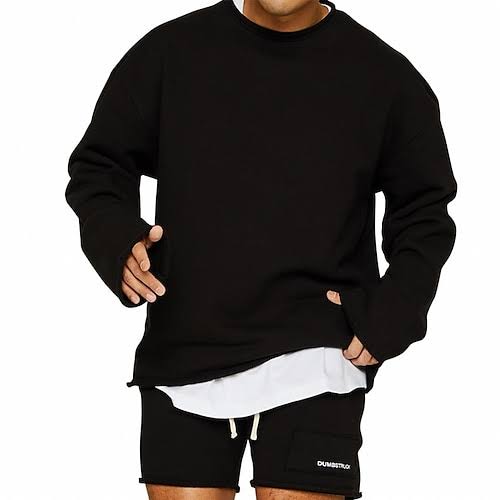 Herren Sweatshirt Bequeme Passform Trendiger Look Baumwolle 4