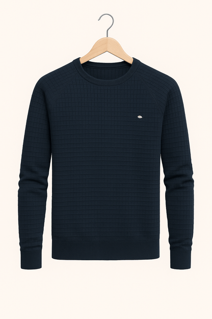 Herren Sweatshirt Lässig Strukturiert Atmungsaktiv 0