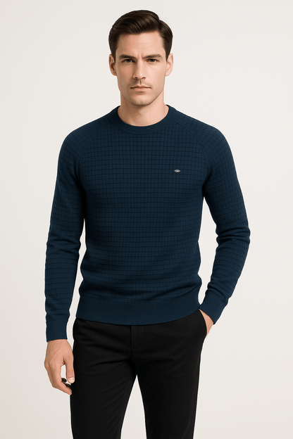 Herren Sweatshirt Lässig Strukturiert Atmungsaktiv 1