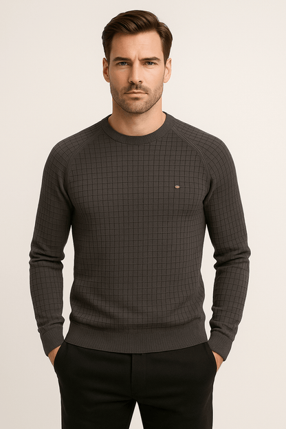 Herren Sweatshirt Lässig Strukturiert Atmungsaktiv 4
