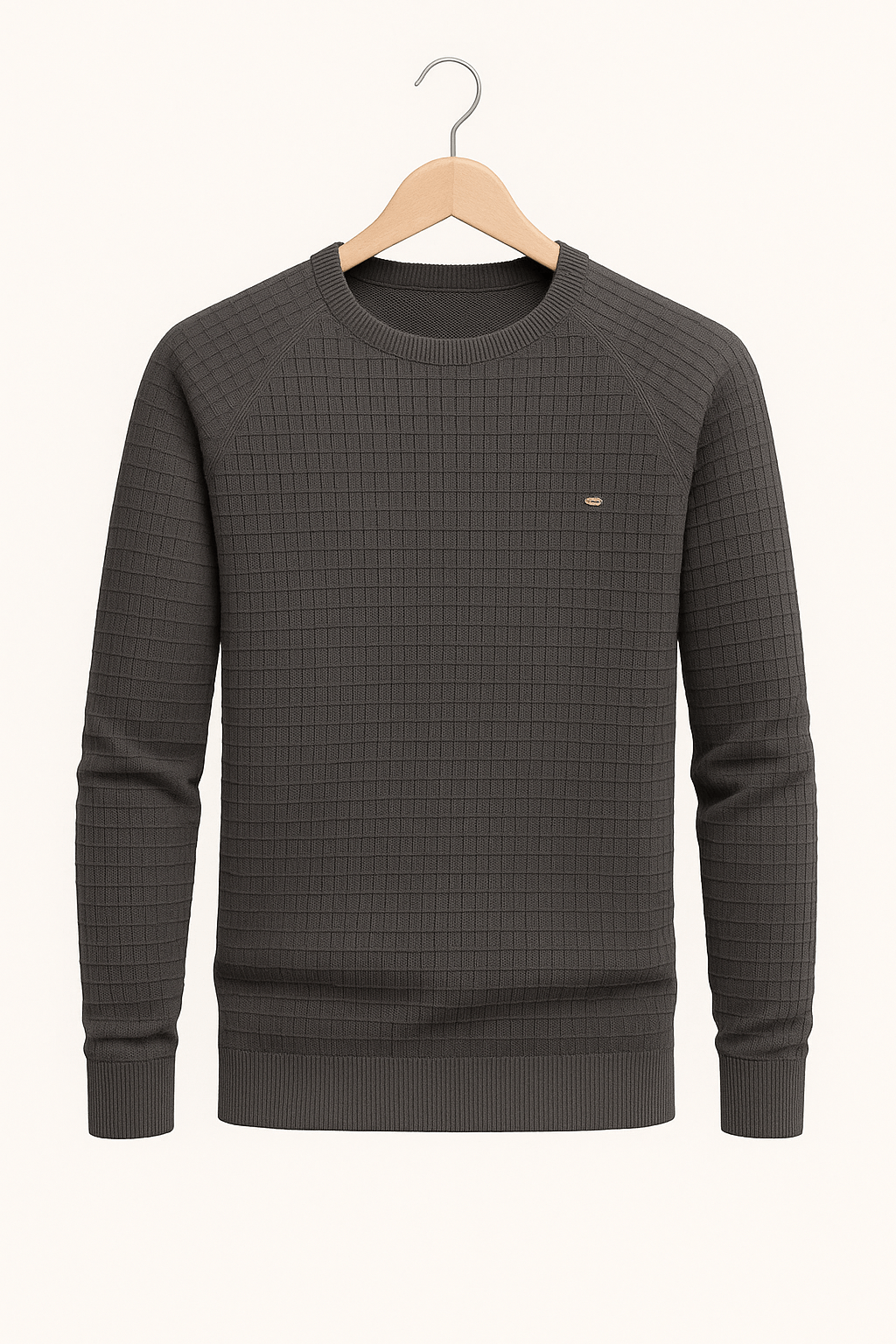 Herren Sweatshirt Lässig Strukturiert Atmungsaktiv 5