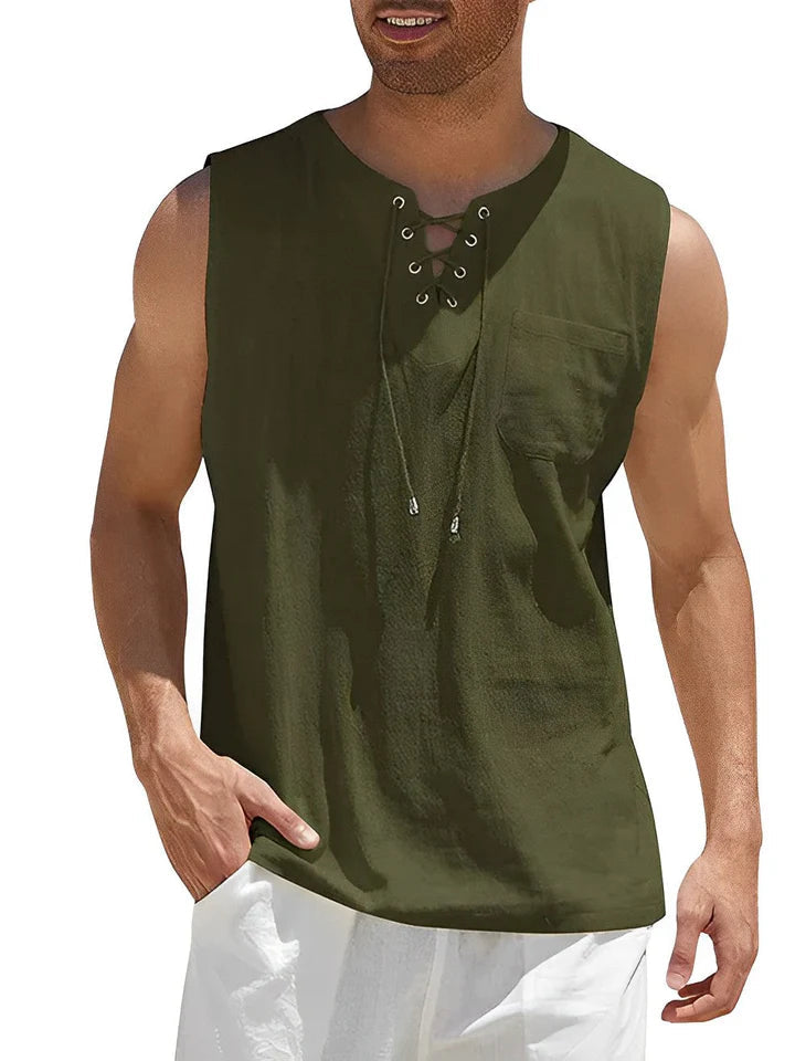 Herren Tanktop Leicht Bequem Baumwolle – Gym Tank Top für Männer Sommer 2
