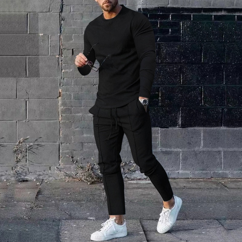 Herren Trainingsanzug Marley Bequem Sportlich Atmungsaktiv für Jogging und Freizeit 2