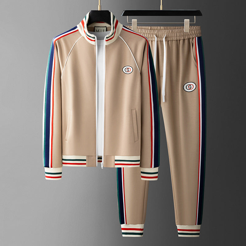 Herren Trainingsanzug Set Atmungsaktiv Ergonomische Passform Sport Freizeit 0