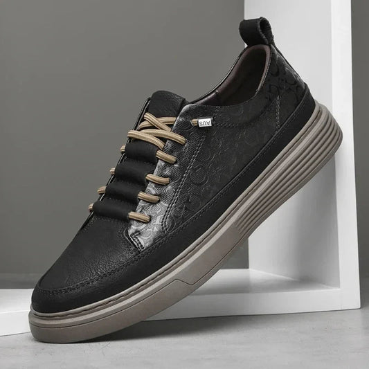 Herren Turnschuhe Bequem Leder Modernes Design 0