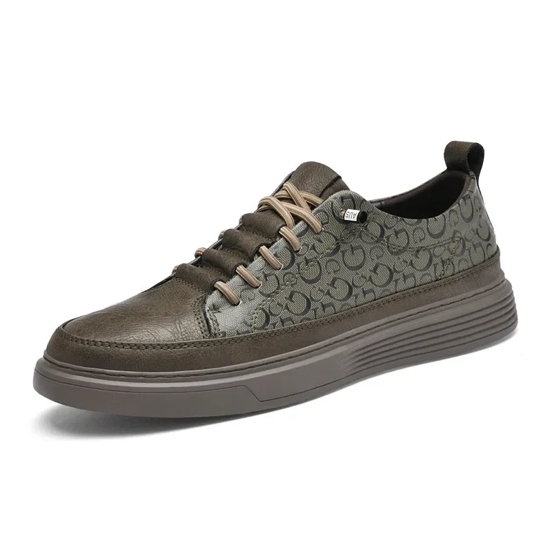 Herren Turnschuhe Bequem Leder Modernes Design 5