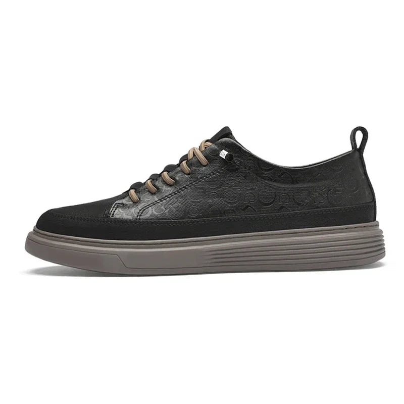 Herren Turnschuhe Bequem Leder Modernes Design 8