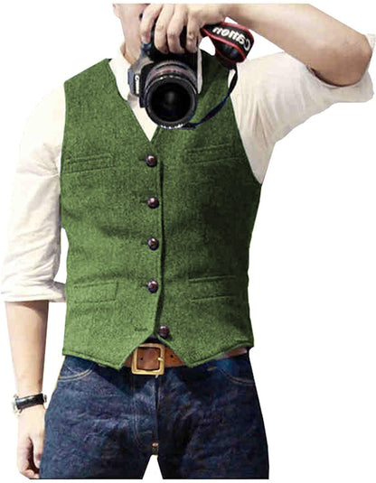 Herren Weste Vielseitig Hochwertige Materialien Mit Taschen 2
