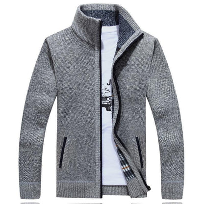 Herren Winddichter Pullover mit Innenfutter Strapazierfähig 1
