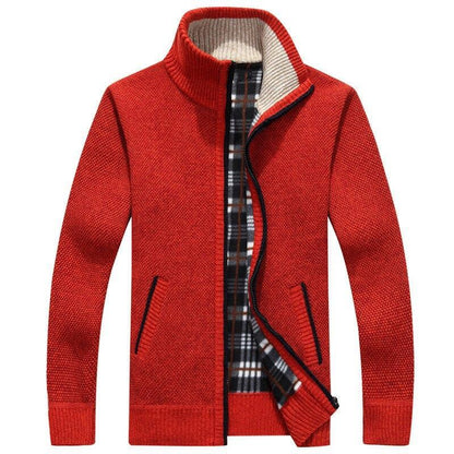 Herren Winddichter Pullover mit Innenfutter Strapazierfähig 2