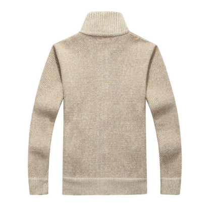 Herren Winddichter Pullover mit Innenfutter Strapazierfähig 3