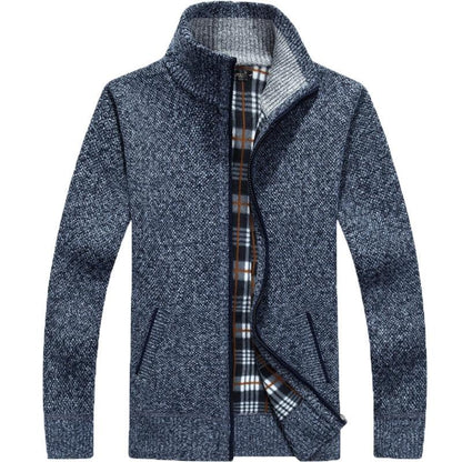 Herren Winddichter Pullover mit Innenfutter Strapazierfähig 6