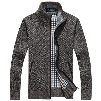 Herren Winddichter Pullover mit Innenfutter Strapazierfähig 7