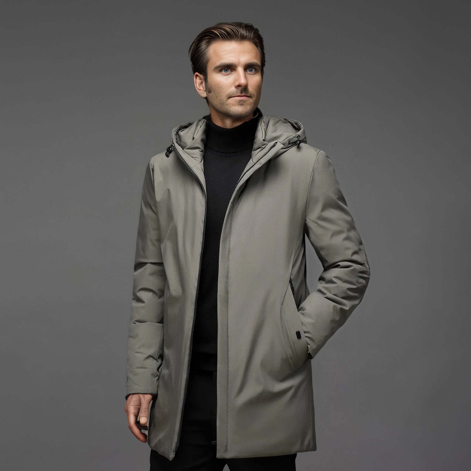 Herren Winter Parka Mantel Wind- und Wasserabweisend Warm 1