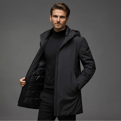 Herren Winter Parka Mantel Wind- und Wasserabweisend Warm 2