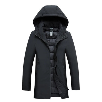 Herren Winter Parka Mantel Wind- und Wasserabweisend Warm 3