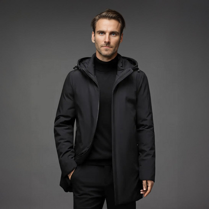 Herren Winter Parka Mantel Wind- und Wasserabweisend Warm 5