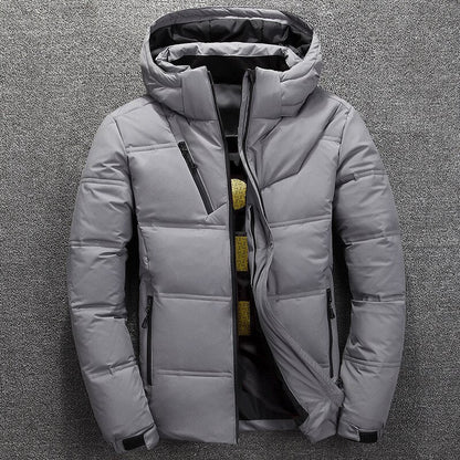Herren Winterjacke Abnehmbar Extra Warm Polyester mit Kapuze 0