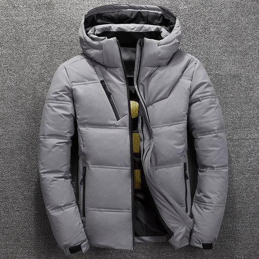 Herren Winterjacke Abnehmbar Extra Warm Polyester mit Kapuze 0