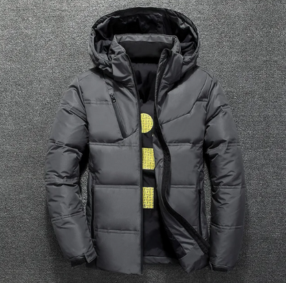 Herren Winterjacke Abnehmbar Extra Warm Polyester mit Kapuze 4