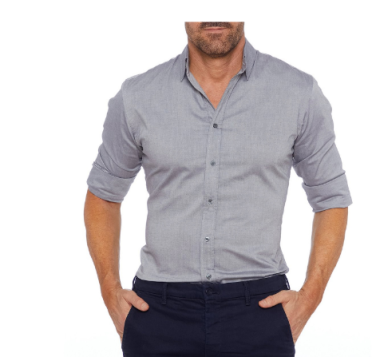 Herren Zip Fit Hemd Modern Slim Fit Hochwertige Materialien 3