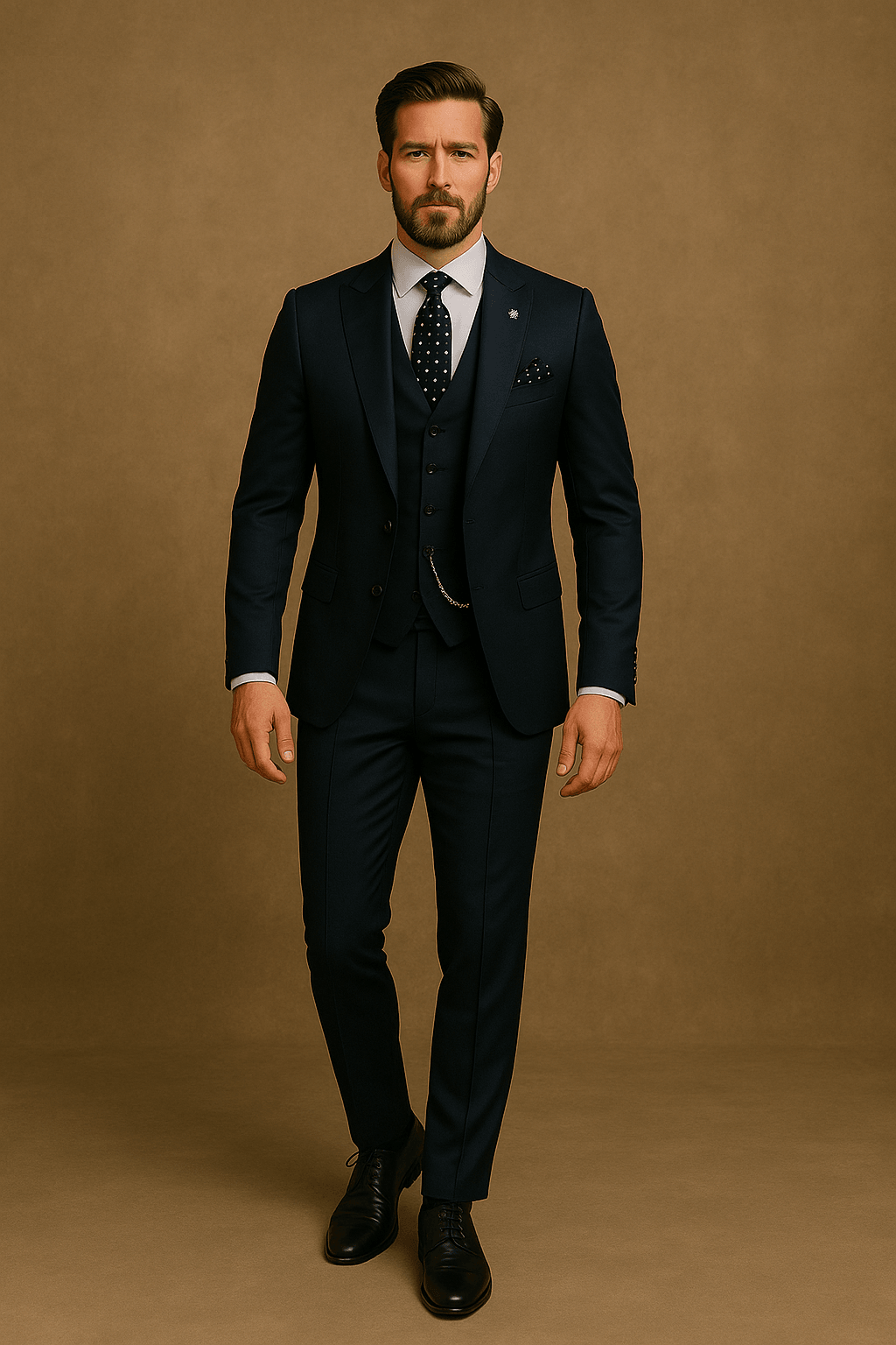 Elegantes Herrenanzug Leinen Set - Blazer, Weste & Hose für Hochzeiten und Anlässe-2