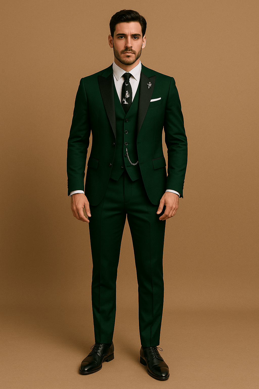 Elegantes Herrenanzug Leinen Set - Blazer, Weste & Hose für Hochzeiten und Anlässe-1