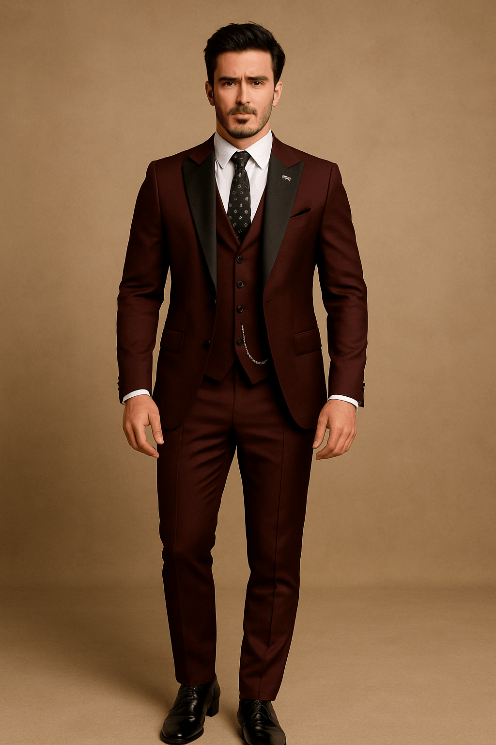 Elegantes Herrenanzug Leinen Set - Blazer, Weste & Hose für Hochzeiten und Anlässe-4