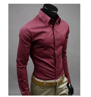 Herrenhemd Klassisch Langarm Eleganter Schnitt Weicher Stoff 6