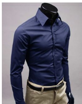 Herrenhemd Klassisch Langarm Eleganter Schnitt Weicher Stoff 7