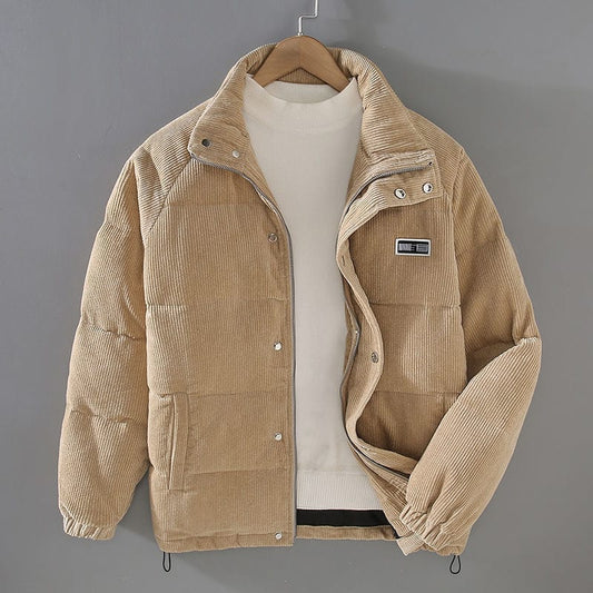 Herrenjacke Gepolstert Klassisch Warm Vielseitig Herbstjacke 0