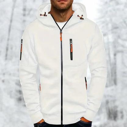 Herrenjacke Kapuzenjacke Stilvoll Mit Reißverschluss Hochwertiger Stoff 7